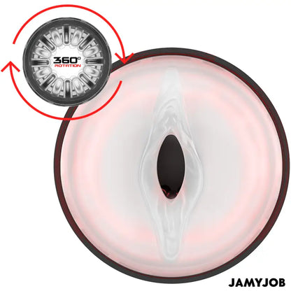 JAMYJOB - MASTURBADOR AUTOMÁTICO DE VAGINA CYCLONE 10 MODOS DE ROTAÇÃO E IMPULSO - Sexshoptuga 