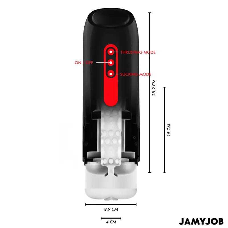 JAMYJOB - MASTURBADOR AUTOMÁTICO PHANTOM VAGINA 5 MODOS DE SUCÇÃO E IMPULSO - Sexshoptuga 