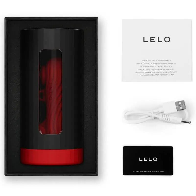 LELO - F1S V3 MASTURBADOR MASCULINO VERMELHO XL - Sexshoptuga 