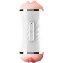 ARMONY - MASTURBADOR VIBRADOR DUPLO VAGINA E BOCA BRANCO - Sexshoptuga  Sexshoptuga 