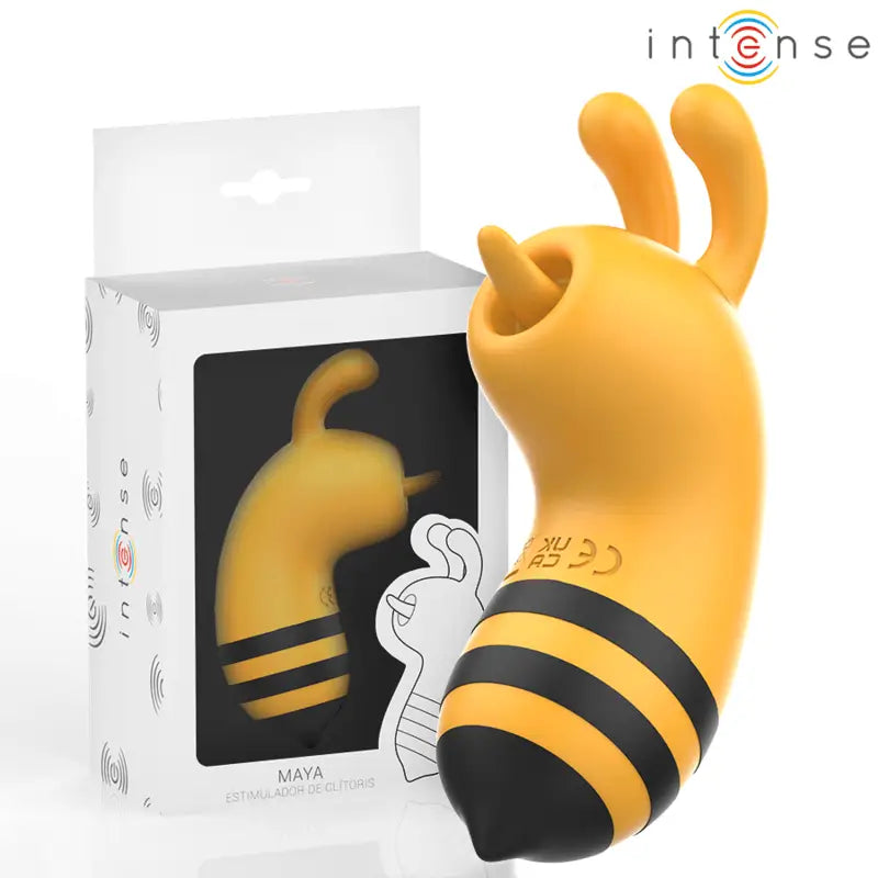 INTENSE - MAYA ESTIMULADOR BEE AMARELO/PRETO - Sexshoptuga 