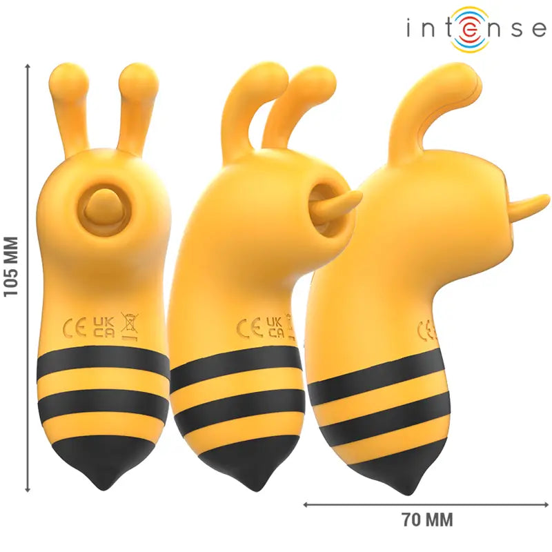 INTENSE - MAYA ESTIMULADOR BEE AMARELO/PRETO - Sexshoptuga 