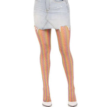 LEG AVENUE - MEIAS DE CROCHÊ MULTICOLOR - Sexshoptuga  Sexshoptuga 