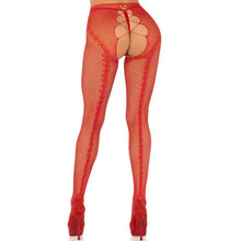 LEG AVENUE - MEIAS ARRASTÃO SEM CROTCHLESS PRETAS - Sexshoptuga  Sexshoptuga 