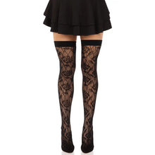 LEG AVENUE - WILD ROSES NET STOCKS PRETO - Sexshoptuga  Sexshoptuga 