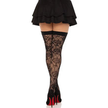 LEG AVENUE - WILD ROSES NET STOCKS PRETO - Sexshoptuga  Sexshoptuga 