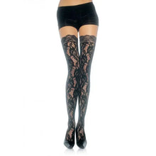 LEG AVENUE - MEIAS DE RENDA FLORAL - Sexshoptuga  Sexshoptuga 