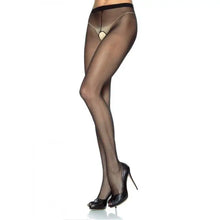 LEG AVENUE - CALA DE NYLON COM ABERTURA DE VIRILHA PRETA - Sexshoptuga  Sexshoptuga 