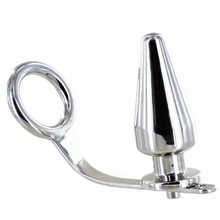 METAL HARD - ANEL DE AO COM PLUG ANAL 80 X 55 MM - Sexshoptuga  Sexshoptuga 