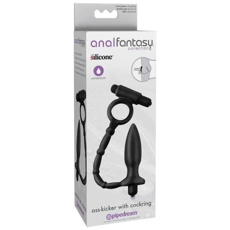 ANAL FANTASY - MINI ESTIMULADOR ANAL COM ANEL E BALA VIBRANTE - Sexshoptuga 