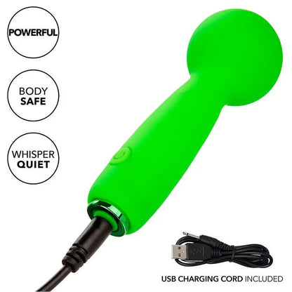 CALEXOTICS - NEON VIBES BUBBLY VIBE O MINI MASSAGEADOR 10 VIBRAÇÕES VERDE - Sexshoptuga 