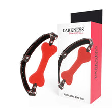 DARKNESS - MORDAÇA DE SILICONE DE OSSO VERMELHO - Sexshoptuga  Sexshoptuga 