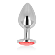 OHMAMA - PLUG ANAL COM CRISTAL VERMELHO 7 CM - Sexshoptuga  Sexshoptuga 