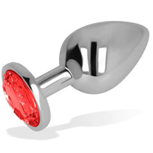 OHMAMA - PLUG ANAL COM CRISTAL VERMELHO 7 CM - Sexshoptuga  Sexshoptuga 