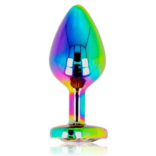 OHMAMA - PLUG ANAL DE CORAÇÃO IRIDESCENTE TAMANHO M - Sexshoptuga  Sexshoptuga 