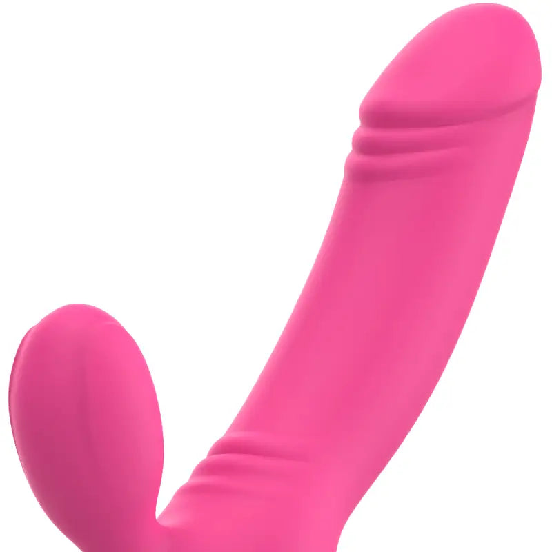 OHMAMA - VIBRADOR DE ESTIMULAÇÃO DUPLA BIX EDIÇÃO DE NATAL ROSA - Sexshoptuga 