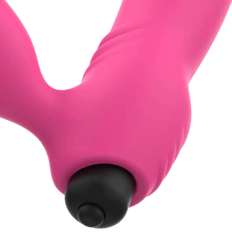 OHMAMA - VIBRADOR DE ESTIMULAÇÃO DUPLA BIX EDIÇÃO DE NATAL ROSA - Sexshoptuga 