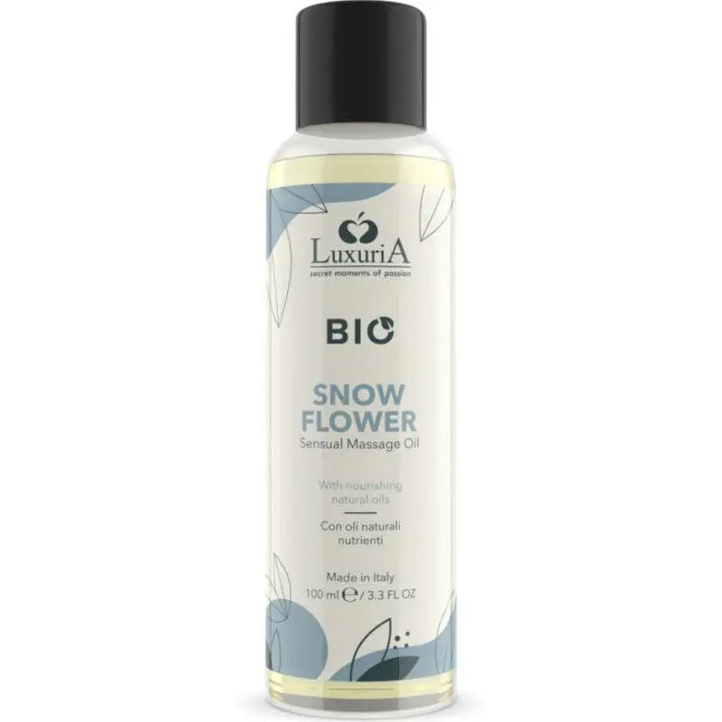 INTIMATELINE LUXURIA - ÓLEO DE MASSAGEM BIO SNOW FLOR 100 ML - Sexshoptuga 