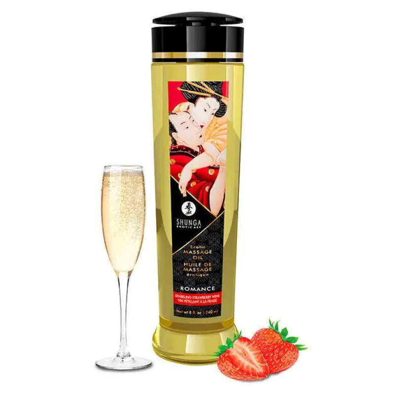 SHUNGA - ÓLEO DE MASSAGEM ROMANCE ERÓTICO 240 ML - Sexshoptuga 