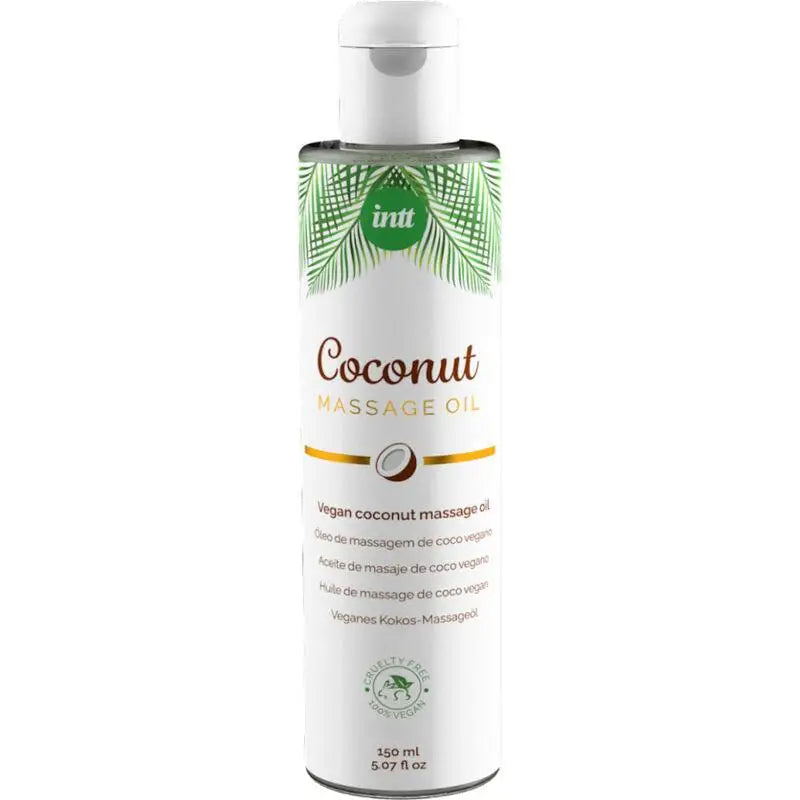 INTT - ÓLEO DE MASSAGEM VEGANO DOCE COM RELAXANTE SABOR DE COCO - Sexshoptuga 