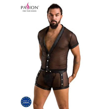 PASSION - 052 CONJUNTO MICHAEL PRETO S/M - Sexshoptuga  Sexshoptuga 