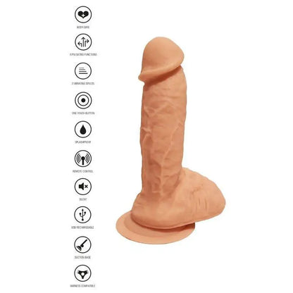 GET REAL - PELE VIBRANTE DE SILICONE DILDO - Sexshoptuga 