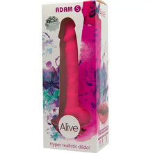 ALIVE - PÊNIS REALÍSTICO DE ADAM FÚCSIA 17,75 CM - Sexshoptuga  Sexshoptuga 