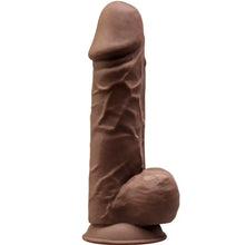 SILEXD - MODELO 1 PÊNIS REALÍSTICO PREMIUM SILEXPAN SILICONE CASTANHO 21.5 CM - Sexshoptuga  Sexshoptuga 