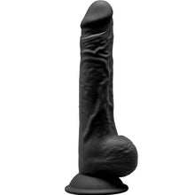 SILEXD - MODELO 1 PÊNIS REALÍSTICO PREMIUM SILEXPAN SILICONE PRETO 24 CM - Sexshoptuga  Sexshoptuga 