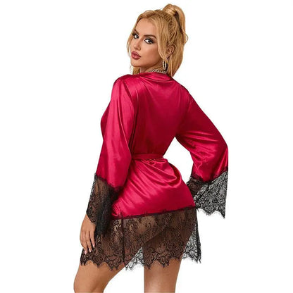 SUBBLIME - 953829 PIJAMAS ELEGANTES DE RENDA + TANGA VERMELHO L/XL - Sexshoptuga 