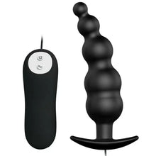 PRETTY LOVE - PLUG ANAL ESTIMULAO EXTRA DE SILICONE E 12 MODOS DE VIBRAO PRETO - Sexshoptuga  Sexshoptuga 