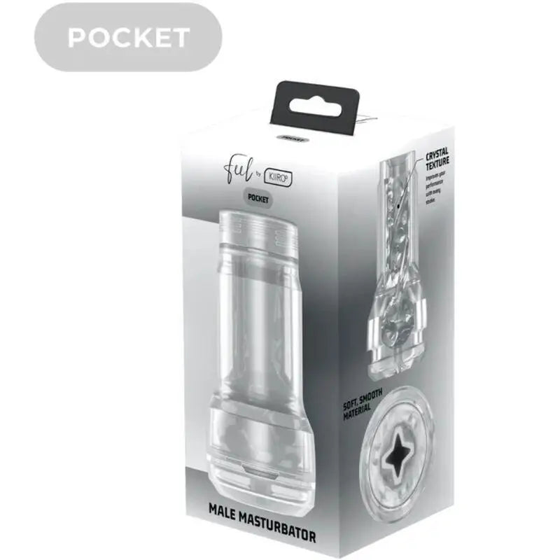 KIIROO - FEEL POCKET STROKER CRYSTAL POR KIIROO TRANSPARENTE - Sexshoptuga 