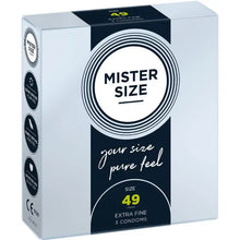 MISTER SIZE - PRESERVATIVO TAMANHO S 49 MM (3 UNIDADES) - Sexshoptuga  Sexshoptuga 