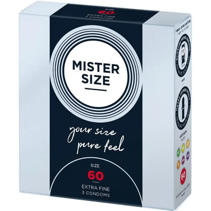 MISTER SIZE - PRESERVATIVO TAMANHO XL 60 MM (3 UNIDADES) - Sexshoptuga 