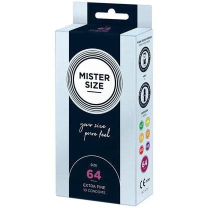 MISTER SIZE - PRESERVATIVOS TAMANHO XXL 64 MM (10 UNIDADES) - Sexshoptuga 