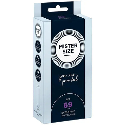 MISTER SIZE - PRESERVATIVOS TAMANHO XXXL 69 MM (10 UNIDADES) - Sexshoptuga 