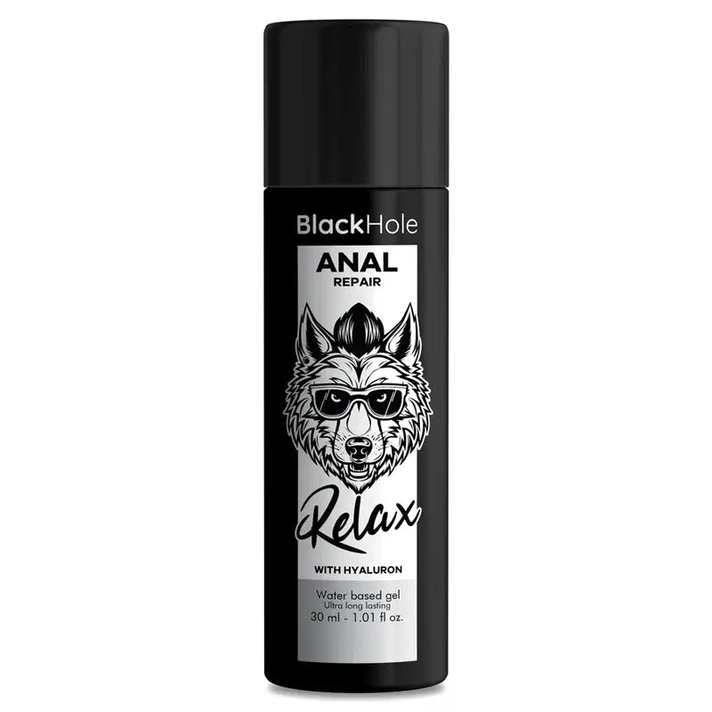 BLACK HOLE - REPARO ANAL RELAX À BASE DE ÁGUA COM HIALURON 30 ML - Sexshoptuga 