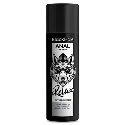 BLACK HOLE - REPARO ANAL RELAX À BASE DE ÁGUA COM HIALURON 30 ML - Sexshoptuga 