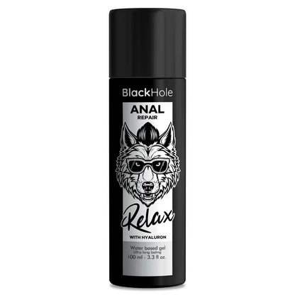 BLACK HOLE - REPARO ANAL RELAX À BASE DE ÁGUA COM HYALURON 100 ML - Sexshoptuga 