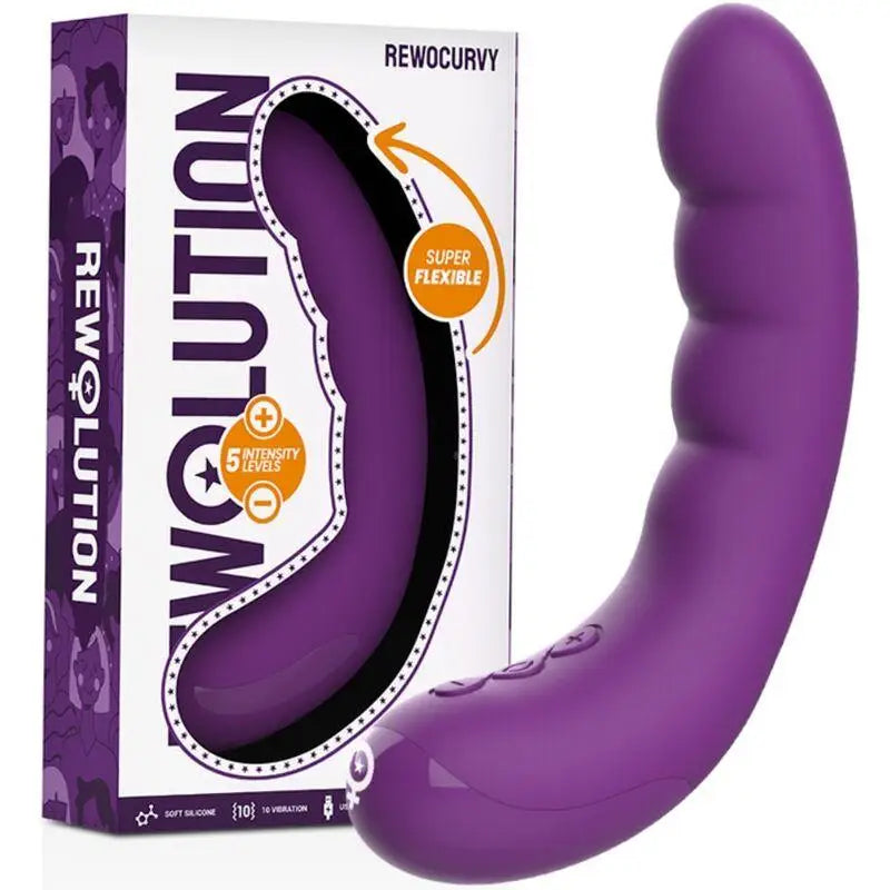 REWOLUTION - VIBRADOR FLEXÍVEL RECARREGVEL REWOCURVY - Sexshoptuga 