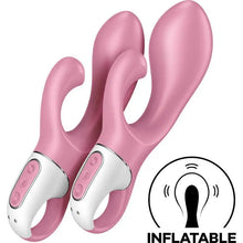 SATISFYER - BOMBA DE AR BUNNY 2 ROSA - Sexshoptuga  Sexshoptuga 