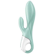 SATISFYER - AIR PUMP BUNNY 5+ APLICATIVO VIBRADOR DE COELHO INFLVEL VERDE - Sexshoptuga  Sexshoptuga 