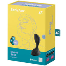 SATISFYER - APLICATIVO DE PLUGUE VIBRATÓRIO SWEET SEAL PRETO - Sexshoptuga  Sexshoptuga 