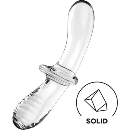 SATISFYER - DILDO DE CRISTAL DUPLO TRANSPARENTE - Sexshoptuga 