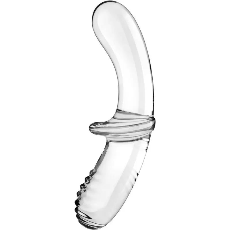 SATISFYER - DILDO DE CRISTAL DUPLO TRANSPARENTE - Sexshoptuga 