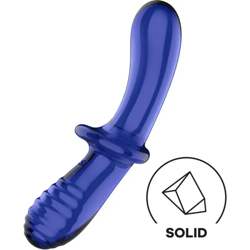 SATISFYER - DILDO DE CRISTAL DUPLO TRANSPARENTE - Sexshoptuga 