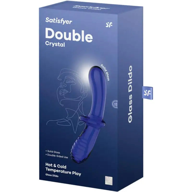 SATISFYER - DILDO DE CRISTAL DUPLO TRANSPARENTE - Sexshoptuga 