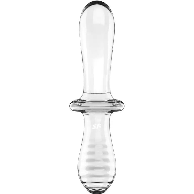 SATISFYER - DILDO DE CRISTAL DUPLO TRANSPARENTE - Sexshoptuga 