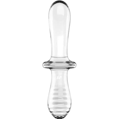 SATISFYER - DILDO DE CRISTAL DUPLO TRANSPARENTE - Sexshoptuga 