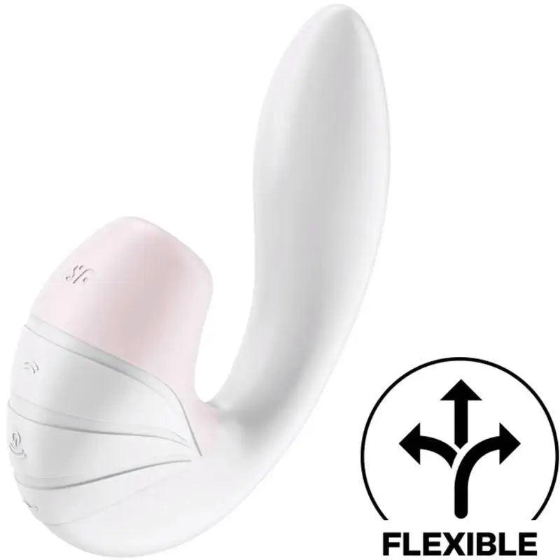 SATISFYER - ESTIMULADOR DE PULSO DE AR SUPERNOVA E VIBRAO BRANCO - Sexshoptuga 